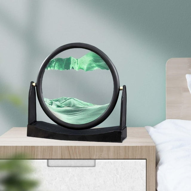 Adorno de mesa de arena dinámica perfecl 3D 25 cm x 23 cm Verde