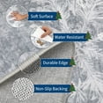 thumbnail image 4 of Garvee 8'x10' Christmas Area Rugs Snowflake Printed Carpet, Washable Low Pile Rug with Non-Slip Backing Soft Non Shedding Indoor Mats for Living Room Bedroom Holiday Decor, Gray, 4 of 8