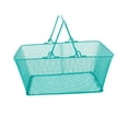 thumbnail image 4 of Shopping Basket Iron Grocery Carry Basket Portable Wire Mesh Large Capacity for Retail Store Bar Home, 4 of 9