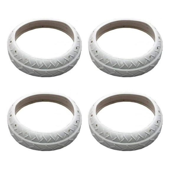 4) NEW HeSLehs LLC1PM Pool Spa White Tire Replacements Automatic Cleaner Legend