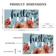 thumbnail image 3 of Flower Hello Daisy Switch Cover Decorative Wall Plate / 4-Gang 4-Toggle / Standard Size 4.5x8 in, 3 of 5