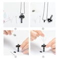 thumbnail image 6 of Forever in My Heart Birthstone Personalized Double Cross Urn Pendant Cremation Jewelry for Ashes Cross Ashes Keepsake, 6 of 7