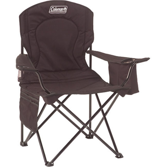 Coleman® Adult Camping Chair with Built-In 4-Can Cooler, Black - image 3 of 4