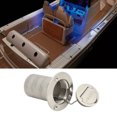 thumbnail image 3 of Boat Filler Right Angle Clamshell, 8.5 X 8 X 5.1 Cm, 316 Stainless Steel Hardware For Boat Keyless Deck Filler 50 Mm 2 Inch, 3 of 8