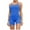 Blue, variant on Women's Sexy Sleeveless Spaghetti Strap Jumpsuit V Neck Bodycon Party Club Short Rompers Black S
