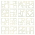 thumbnail image 1 of FRCOLOR Drawing Template 16pcs Learning Resources Primary Shape Template Set Geometric Tracing Helper,5.12"X5.12"X0.04", 1 of 5
