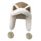 thumbnail image 4 of Gorro de cazador con orejas de animal para mujer, protección auditiva para pesca, escalada, camping y ciclismo. Café, 4 of 9
