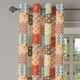 thumbnail image 3 of Ambesonne Colorful Grommet Curtain, Vintage Abstract Shape, 50" x 54", Multicolor, 3 of 6
