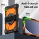thumbnail image 4 of Funda Resistente a Golpes para Samsung Galaxy Tab A11+, Silicona Anti-caída + Funda Protectora de Capa de PC con Asa Giratoria de 360°, Soporte, Correa para el Hombro, Naranja, para Galaxy Tab A11+, 4 of 8