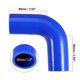 thumbnail image 3 of 1 juego 38mm 1.5 "ID 90 grados codo motor silicona manguera azul para coche Intercooler tubería de admisión con 2 uds abrazaderas, 3 of 6