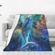 thumbnail image 1 of Balery Colorful Winged Dolphin Manta de Felpa Suave y Acogedora – Cobija de Franela Aterciopelada para Cama, Lavable y Cálida para Sofá, Mascotas, Transpirable-60"x50", 1 of 7