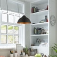 thumbnail image 4 of Livex Lighting 1-Light Transitional Metal Single Pendant in Black, 4 of 11