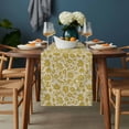 thumbnail image 2 of Yelllow Floral Table Runner - 36 Inch Long, Kitchen Dining Table Runner Dresser Scarves, Vintage Rustic Plants Flowers Spring Farmhouse Decor for Coffee Tables Wedding Party Banquet, 2 of 8
