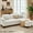 Off-White, variant on Pinmoco L-Shaped Sectional Sofa Couch for Living Room, 3 Seat Teddy Fabric Convertible Modular Sofa with Movable Storage Ottoman and Side Pockets for Apartment and Small Space, Off White