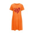 thumbnail image 4 of Nexjvus Chemises de Nuit pour Femmes Manches Courtes Col Rond Robe Pyjama Imprimé Floral Surdimensionné Taille TTG, 4 of 5
