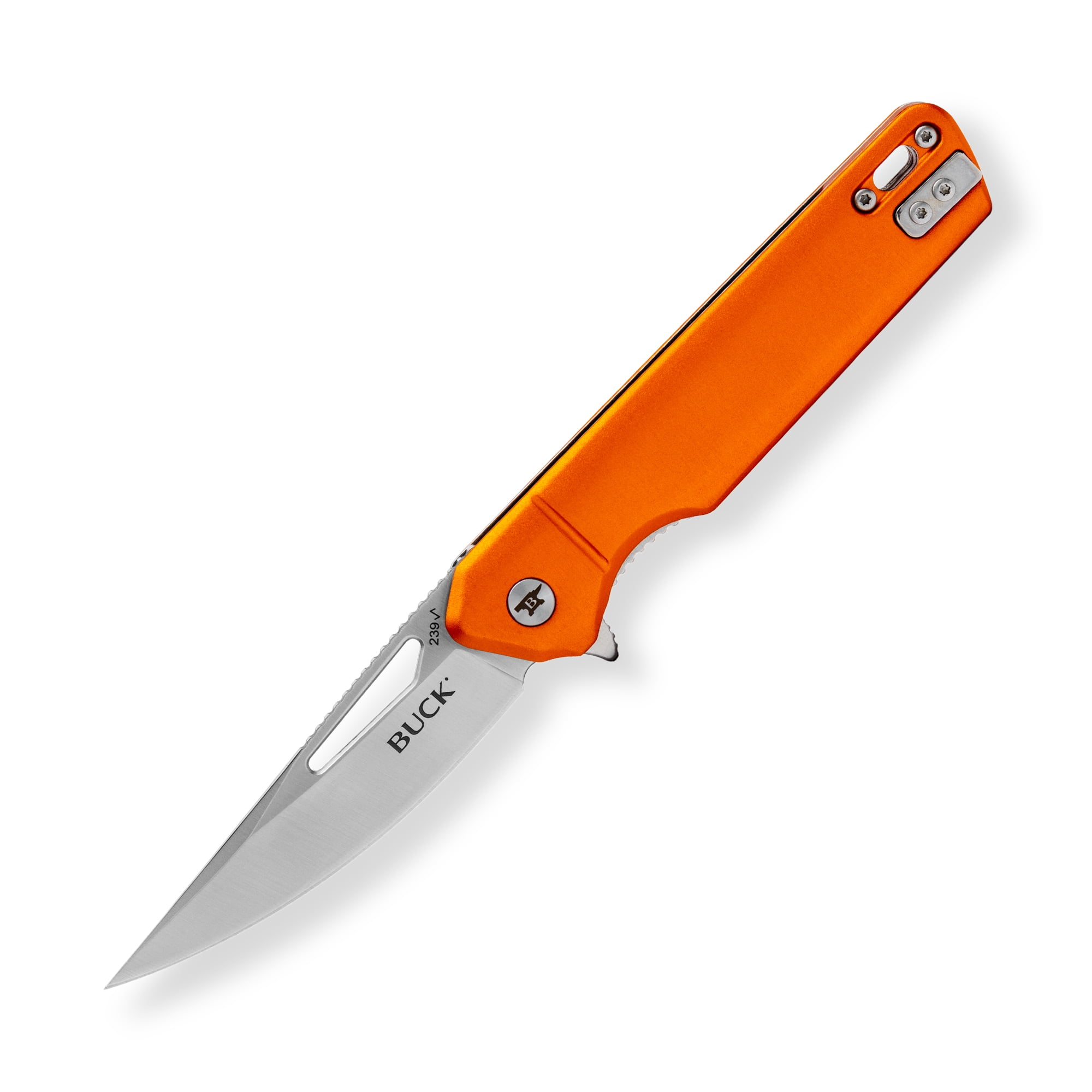 Buck Knives 239 Infusion Folding EDC Knife, 3-1/5” Pocket Knife Blade, Orange, 2.82 oz