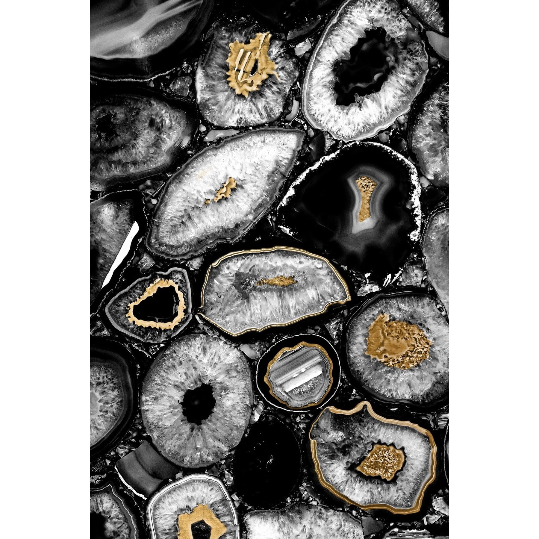 Marmont Hill - "Hints of Gold" Painting Print on Wrapped Canvas
