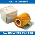 1PC Car Oil Filter Kit 11427508969 For BMW E81 E87 E46 E90 E91