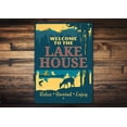 thumbnail image 1 of Relax Lake House Novelty Sign, Metal Wall Decor - 10x14 inches, 1 of 4