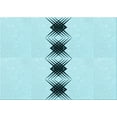 thumbnail image 1 of Ahgly Company Machine Washable Indoor Rectangle Transitional Electric Blue Area Rugs, 3' x 5', 1 of 7
