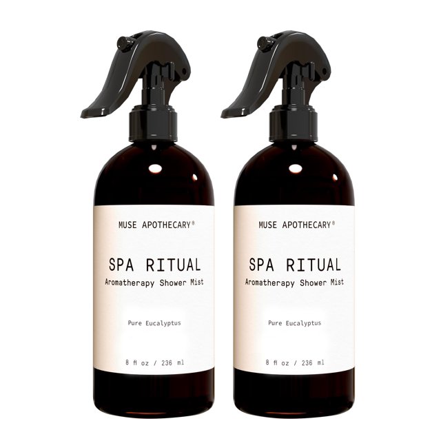 Muse Apothecary Spa Ritual Shower Mist Pure Eucalyptus Oil - Eucalyptus Spray for Shower, Bath & Linen - Spa & Shower Spray Aromatherapy - Eucalyptus Essential Oil Spray 8oz