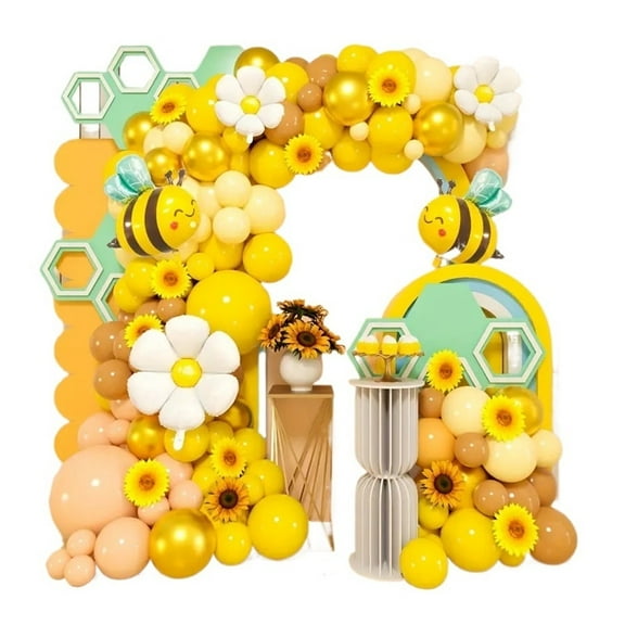 Mae Daisy Bee Balloon Chain Arch Set Anniversary Celebration Decoration Gender Revealing Birthday Atmosphere Supplies