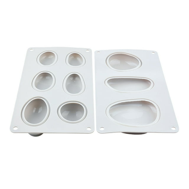 Molde para tartas con forma de adoquín Molde para repostería con forma de guijarro en 3D Molde de silicona para hornear