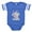 Royal Blue, variant on - Carousel Birthday First - Cute Infant Baby Football Bodysuit
