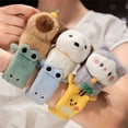 thumbnail image 3 of Capybara Plush Doll Animal Slap Snap Wrap Wristband Bracelet Dog Cat Plush Hand Ring Wristband Kids Toys Creative Funny Gift, 3 of 5