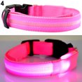 thumbnail image 2 of Flmtop Puppy Dog Cat Night Safety Flashing Luminous LED Light Adjustable Pet Collar Pink, 2 of 9