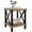 Rustic Brown, variant on Large End Table Farmhouse Side Table Industrial Style Sofa Table Coffee Table Metal X Accent Wood End Table NightStand with Storage Shelf for Living Room Bedroom