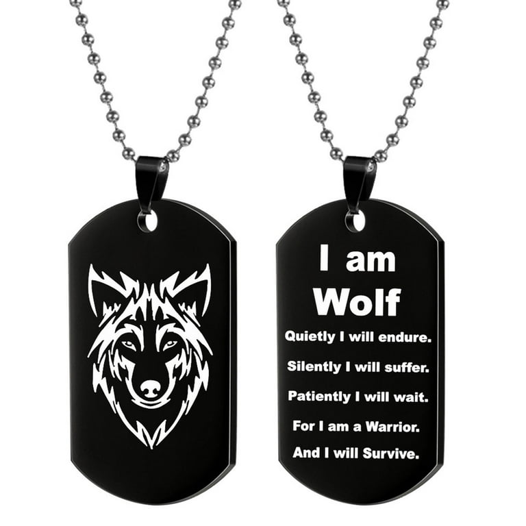 Wolf necklace best sale walmart