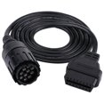 thumbnail image 1 of 10 Pin To 16 Pin Obd2 Connector, Diagnostic Adapter Cable For Motorcycle Motorbike(1pc, Black) Nubic, 1 of 5