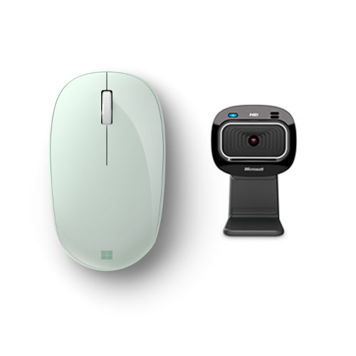 Microsoft Bluetooth Mouse Mint + Microsoft LifeCam HD3000 cam
