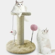 Elegant Choise Cat Tree Scratcher Towers Toys with Ball Scratching Post 11", Beige