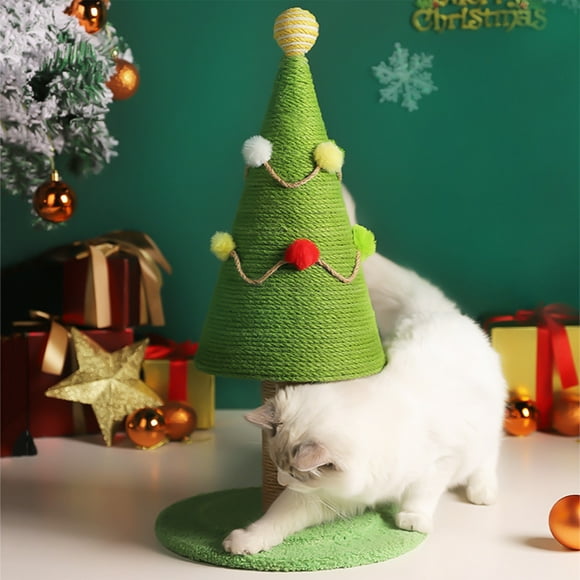 50% off Clearance Christmas Tree Climbing Frame Natural Sisal Scratch Column Simulation Pasture Large Wear- Scratch Toy Scratch Board Christmas Decoration