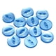 thumbnail image 1 of Uxcell 12 piezas 24L botones de costura redondos azul zafiro de 15 mm 5/8" resina de 2 agujeros botón de ojo de pez para decoración de manualidades, 1 of 6