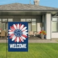 thumbnail image 3 of AMHNF Patriotic Sunflower Welcome Linen Garden Flag 12x18 inch, Memorial Day Independence Day Yard Flag for Spring Summer Home Outdoor Garden Decoration, 3 of 5