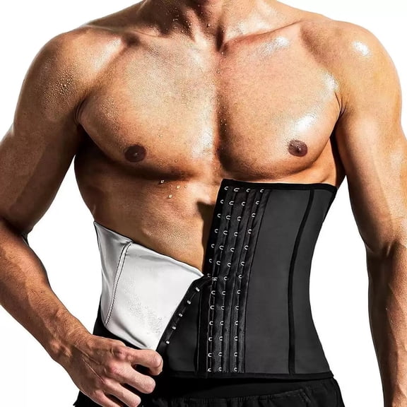 Men Waist Trainer for Shapewear Tummy Control Body Shaper Slimming Cincher with Hook Fajas Para Hombres For Fitness Body Shaper-L