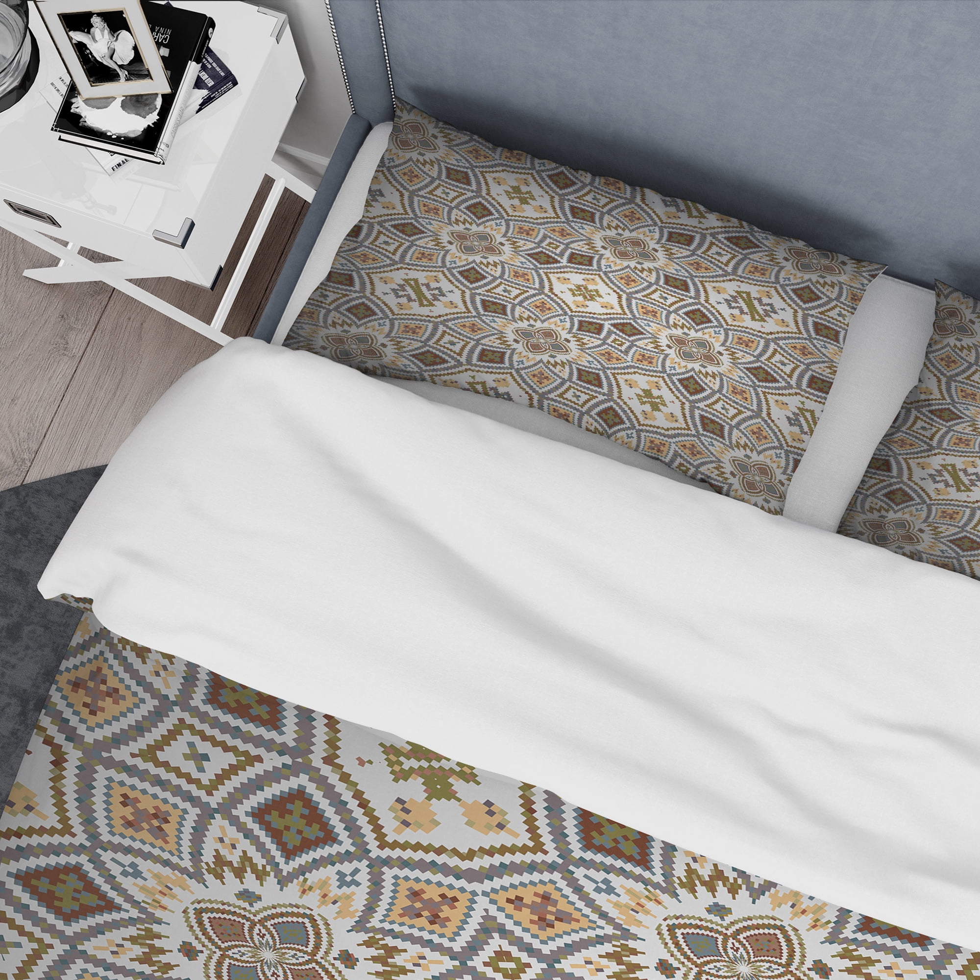 Designart 'Arabic Mosaic Ceiling' Modern & Contemporary Duvet Cover Set