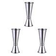 thumbnail image 4 of Bewildely Coctelera doble de acero inoxidable, taza medidora de 30ml/60ml, Jigger, herramienta de medición precisa, utensilios de cocina, barra plateada Type1 NO1 Bewildely CBP094742, 4 of 6