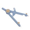 thumbnail image 2 of KAKOWELY Drafting Compasses Math Teaching Small Compass For School And Engineering Drawing Student Math Geometry Compass Precision Tool For Geometry Plastic Scale Arm Drawing Compass, 2 of 5