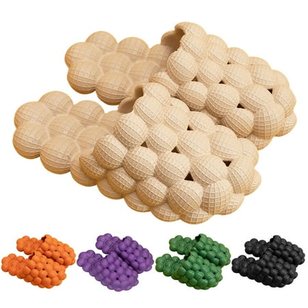 

Bubble Slides Funny Bubble Slippers memory Foam Slippers For Women Funny Slides With massage Pad And Breathable Holes Soft Slippers For Women And men