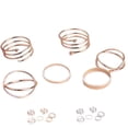 thumbnail image 2 of Minnieouse Paquete de 6 anillos femeninos, conjunto Vintage, joyería conjunta ajustable, anillos de apertura de aleación, accesorios de regalo para boda Ropa, zapatos y accesorios Miscelánea Oro Minnieouse PS13601-01, 2 of 6