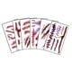 thumbnail image 4 of Pegatinas de Tatuaje de Heridas Sangrientas para Halloween, Tatuajes Temporales Impermeables de Miedo, DIY, Decoración, Fiesta, 6 Uds., 4 of 4