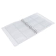 thumbnail image 3 of Transparent Binder Clear Sheet Protector Photo Organizer Badge Storage Book Perforated Ring Collection Folder 6 Pages, 3 of 8