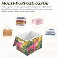 thumbnail image 6 of Iauyy Large Storage Box with Lid - Foldable Home Storage Bins for Clothes Toy Holiday Decor, Bright Leopard (42*32*30cm), 6 of 6