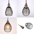thumbnail image 3 of KAYYELAMP 2 Pcs Recessed Retrofit Pendant Conversion Kit E26 Power Connector 3.2 Ft Adjusted Cord Bronze Base Mini Cage Shade Vintage Hanging Light, 3 of 5