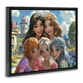thumbnail image 4 of Stupell Industries Princess Selfie by Castle People Painting Black Floater Framed Canvas Art Print Wall Art, 31 x 25, 4 of 10
