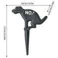 thumbnail image 2 of No Pooping Yard Sign Hierro Fundido Dog Poop Yard Sign Stop Dogs From Pooping On Your Lawn For Outdoor Lawn Garden Yard Cateissary HA034661-00, 2 of 6